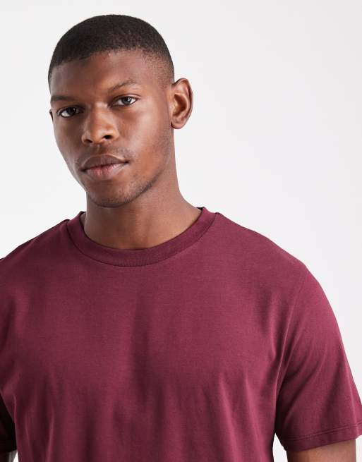 Camiseta burdeos básica de corte estándar Essentials de ASOS DESIGN, 5 de 5