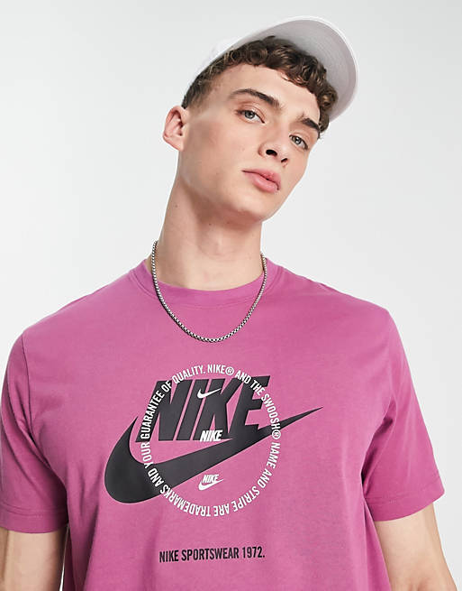 De Dios Sudor Documento Camiseta burdeos claro con estampado en el pecho Sports Utility de Nike |  ASOS