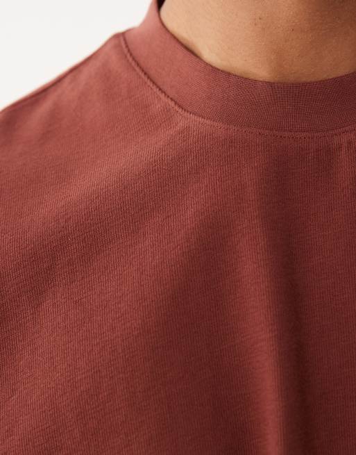 Camiseta burdeos extragrande sin mangas con acabado texturizado de ASOS DESIGN, 5 de 5