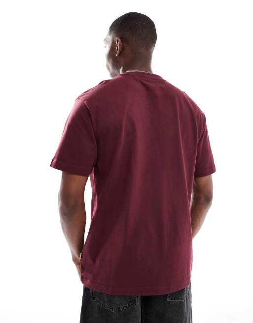 Camiseta burdeos holgada de ONLY & SONS, 2 de 4