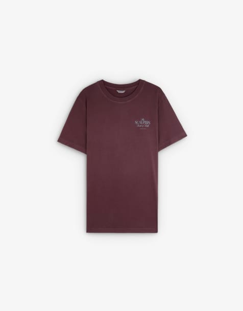 Camiseta burdeos Taste Talk de Scalpers - view 1