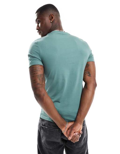 Camiseta caqui básica ajustada de ASOS DESIGN , 3 de 4