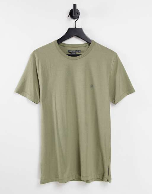 Camiseta caqui claro con cuello redondo de French Connection