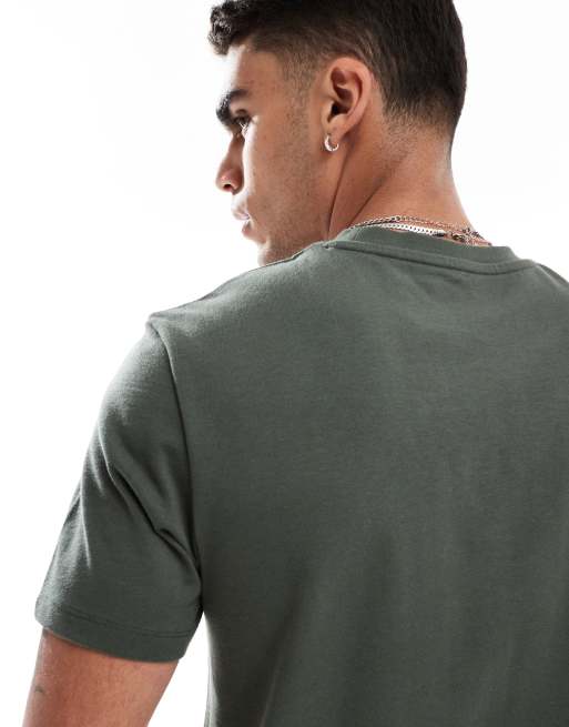 Camiseta caqui con cuello redondo de tejido grueso de ASOS DESIGN    , 3 de 4