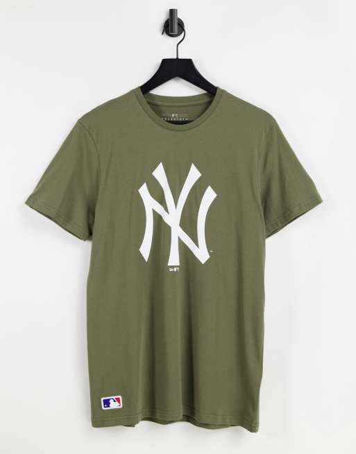 Camiseta caqui con diseño de los New York Yankees de la MLB de New Era