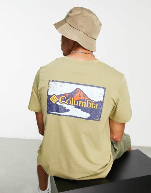 Camiseta caqui con estampado gráfico en la espalda Rapid Ridge II de Columbia