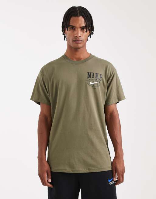 Camiseta caqui con gráfico Line Art de Nike, 3 de 5