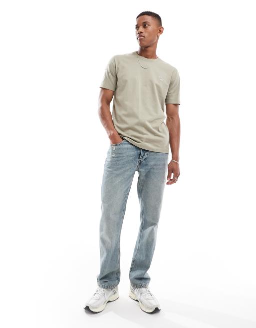 Camiseta caqui con logo de icono de Abercrombie & Fitch, 4 de 4