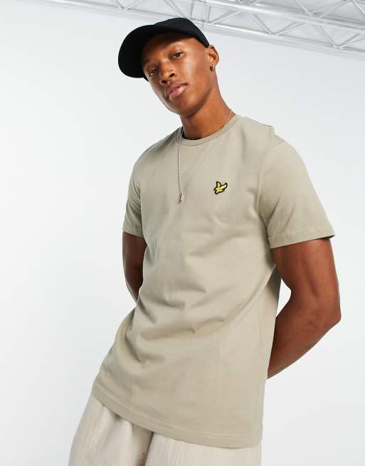 Camiseta caqui pálido de Lyle & Scott Vintage