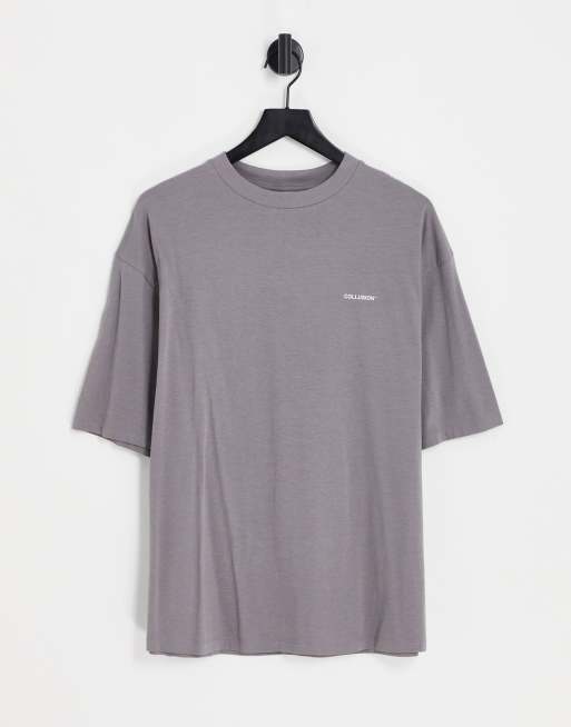 Camiseta color antracita extragrande de COLLUSION