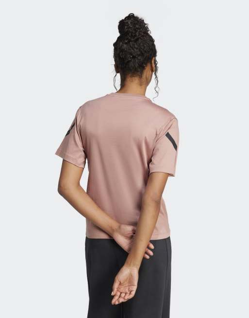 Camiseta color arcilla cálido adidas Z.N.E. de adidas Performance, 3 de 4
