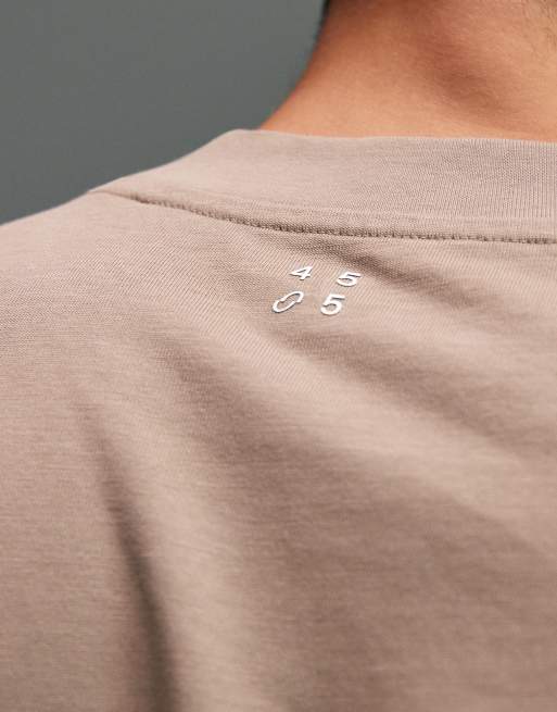 Camiseta color arenisca lavado extragrande de tejido grueso de algodón con acabado de secado rápido Icon de 4505, 5 de 5
