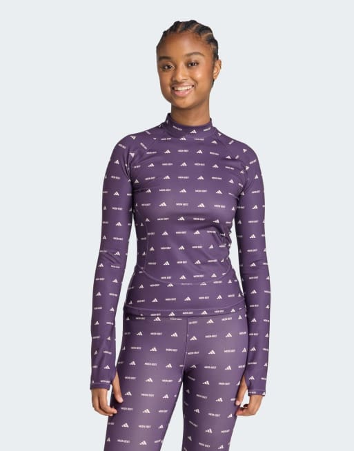 Camiseta color ciruela y color maravilla ajustada de adidas Performance x Moon Boot