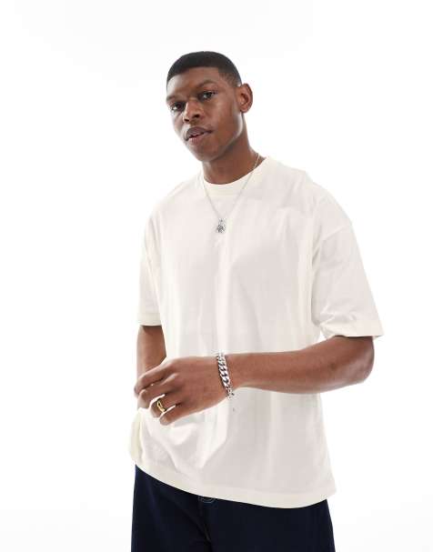 Camiseta color crema básica extragrande de ASOS DESIGN - view 1