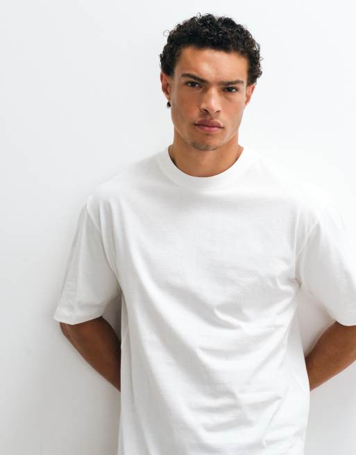 Camiseta color crema básica holgada de ASOS DESIGN, 5 de 5