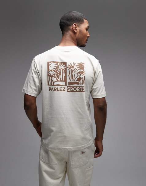 Camiseta color crema con estampado gráfico en la espalda Destin de Parlez - view 1