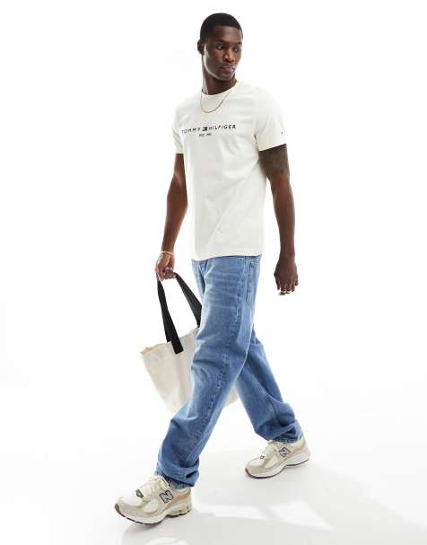 Camiseta color crema con logo de Tommy Hilfiger - view 1