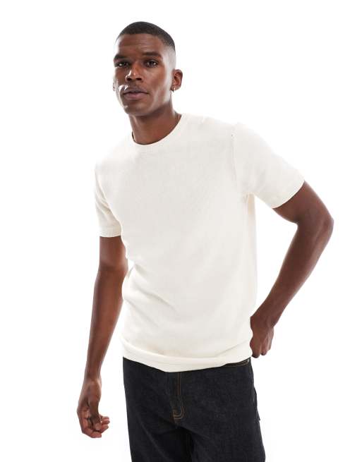 Camiseta color crema de punto de Brave Soul, 4 de 4
