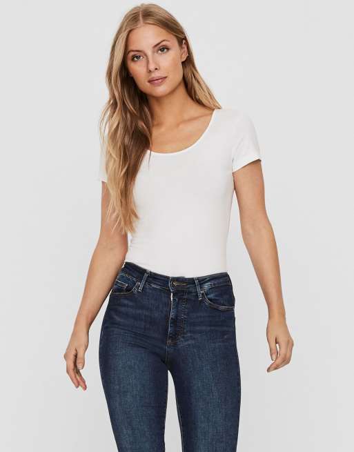 Camiseta color crema de Vero Moda, 5 de 7