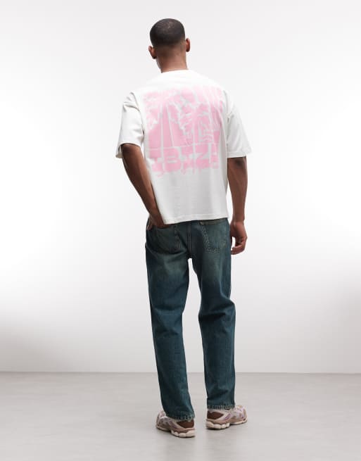 Camiseta color crema extragrande con estampado gráfico "Ibiza" de ASOS DESIGN, 2 de 5