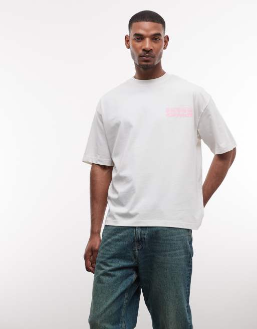 Camiseta color crema extragrande con estampado gráfico "Ibiza" de ASOS DESIGN, 3 de 5