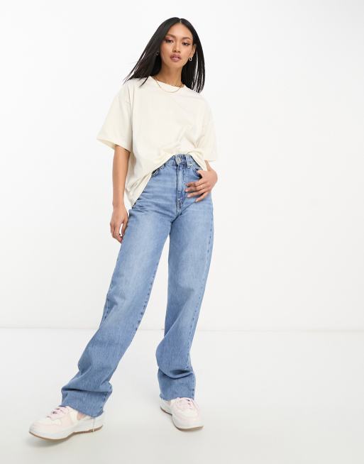 Camiseta color crema extragrande de ASOS DESIGN