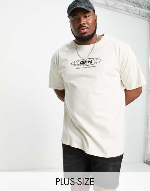 Camiseta color crema extragrande de Good For Nothing Plus