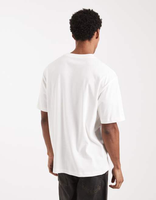 Camiseta color crema holgada de tejido grueso de ASOS DESIGN, 3 de 5