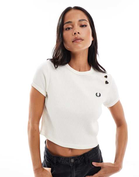 Camiseta color crudo de canalé de Fred Perry - view 1