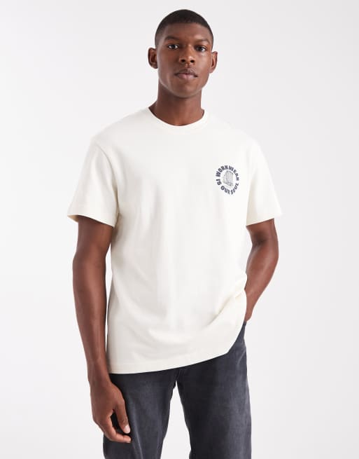 Camiseta color crudo de estilo worker con logo de Lee