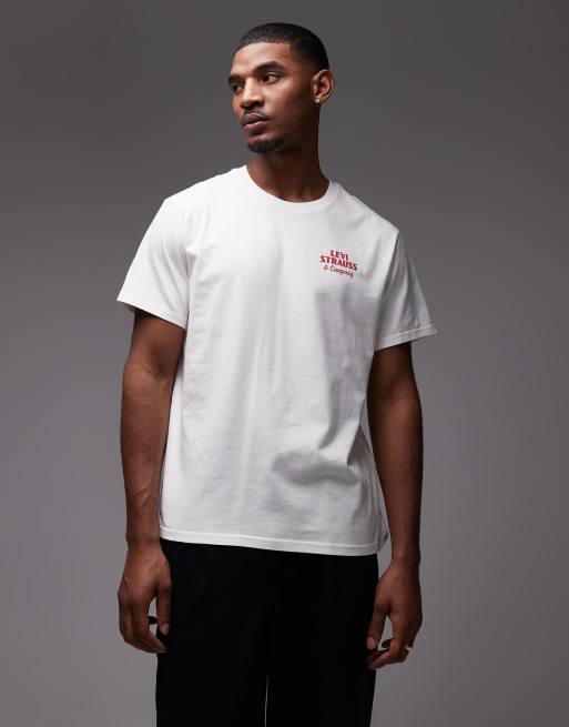 Camiseta color crudo holgada con gráfico trasero de estilo wéstern de Levi's, 3 de 5