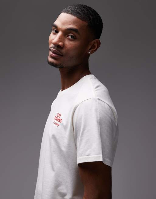 Camiseta color crudo holgada con gráfico trasero de estilo wéstern de Levi's, 4 de 5