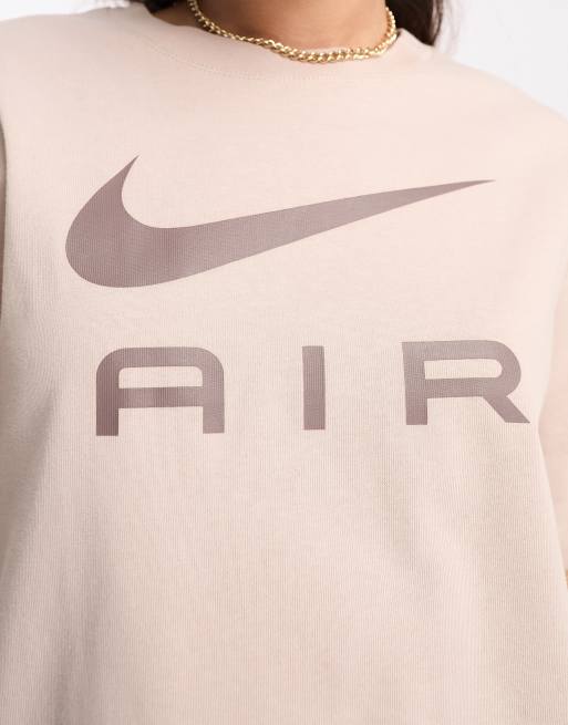 Camiseta color fósil de corte boyfriend de Nike Air, 4 de 4