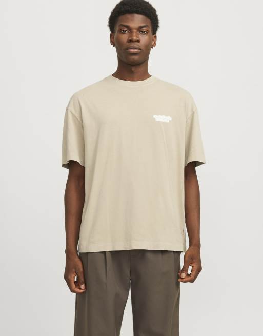 Camiseta color humus de Jack & Jones