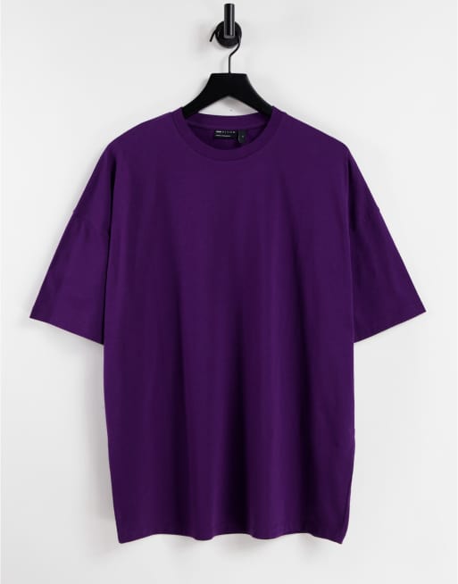 Camiseta color mora extragrande de ASOS DESIGN