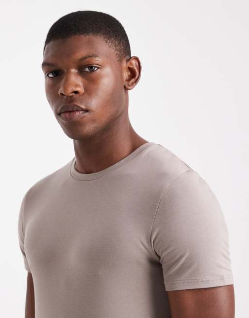Camiseta color piedra básica ajustada Essentials de ASOS DESIGN, 5 de 5
