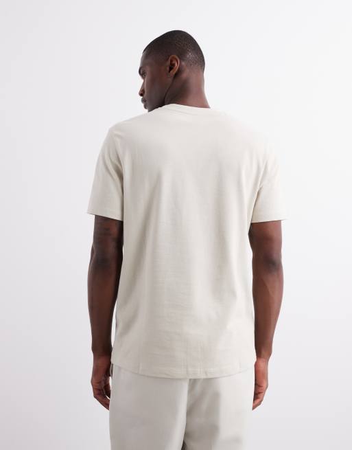 Camiseta color piedra con cuello redondo de tejido grueso de ASOS DESIGN , 3 de 5
