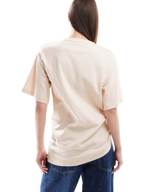 Camiseta color piedra con lateral fruncido de ASOS DESIGN, 3 de 4