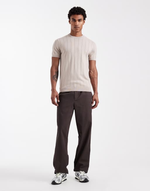 Camiseta color piedra de punto de New Look, 2 de 5