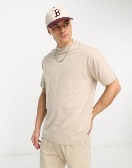Camiseta color piedra extragrande de French Connection
