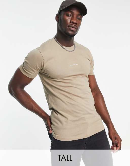 Camiseta color piedra extragrande de Good For Nothing Tall
