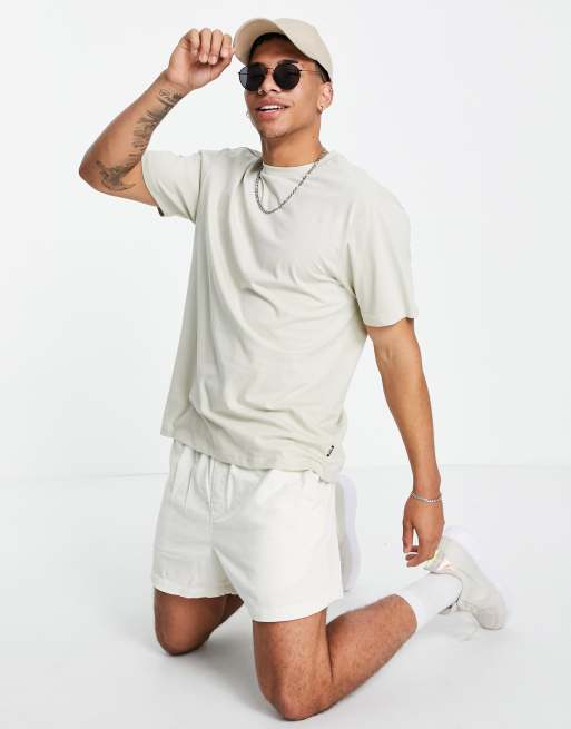 Camiseta color piedra holgada de Only & Sons Essentials