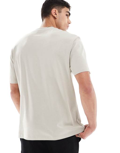 Camiseta color piedra holgada de tejido grueso de ASOS DESIGN , 4 de 4