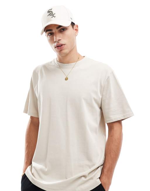 Camiseta color piedra holgada de Threadbare