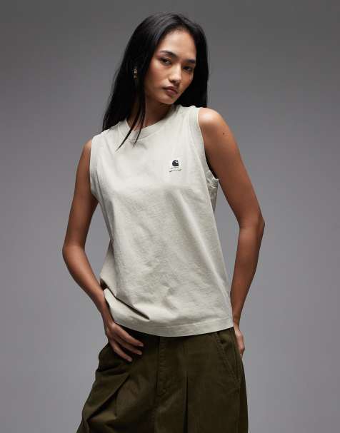 Camiseta color piedra sin mangas Nelson de Carhartt WIP - view 1