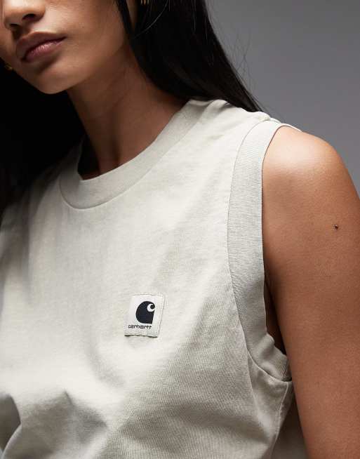 Camiseta color piedra sin mangas Nelson de Carhartt WIP, 2 de 4