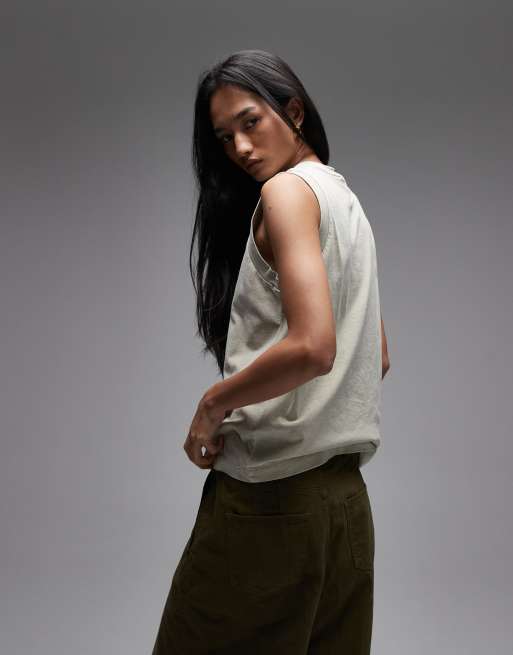 Camiseta color piedra sin mangas Nelson de Carhartt WIP, 4 de 4