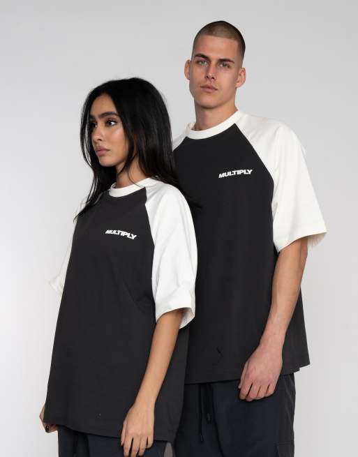 Camiseta color refresco negro extragrande Multiply de Multiply Apparel
