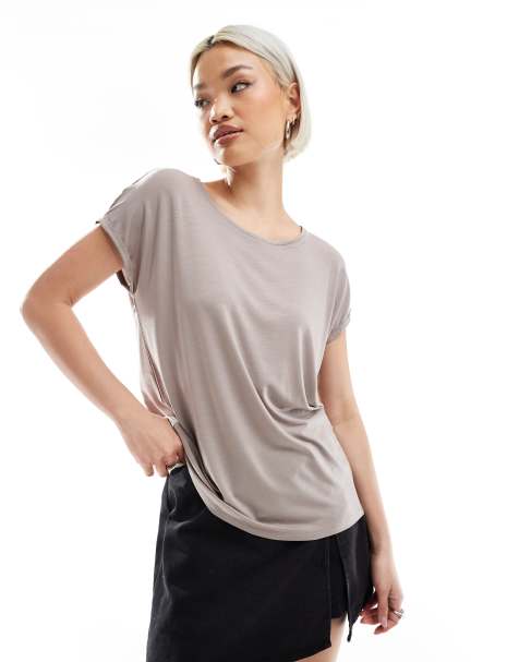 Camiseta color roca lunar extragrande de Vero Moda - view 1