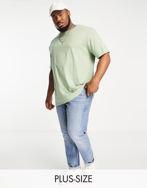 Camiseta color salvia extragrande de Good For Nothing Plus